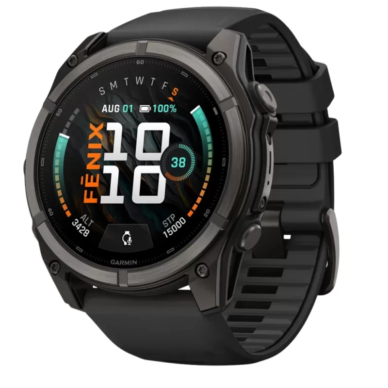 Reloj GPS Garmin Fenix 9 51mm - Carbon Gray/Black (010-04763-10)