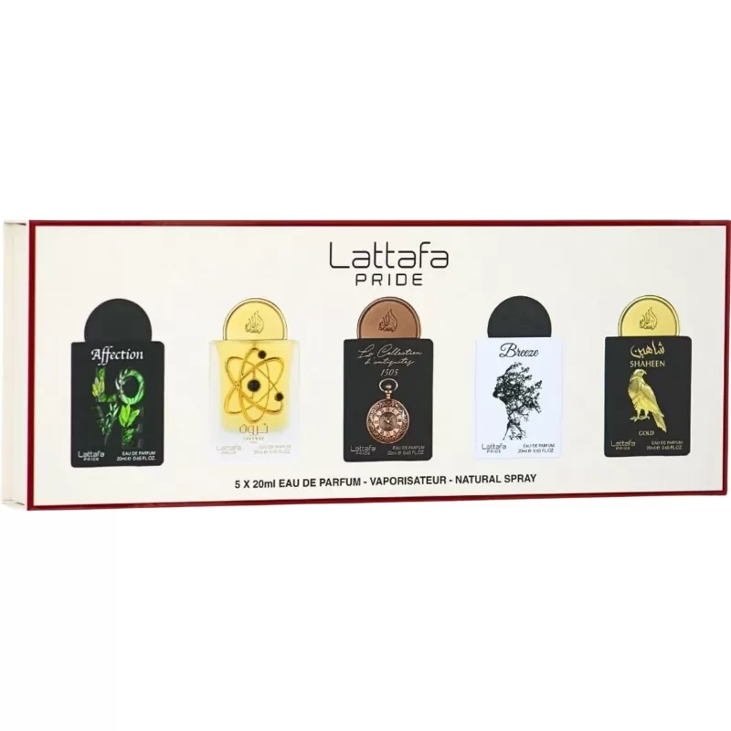 Kit Perfumes Miniatura Lattafa Pride N°1 EDP Unisex - 5x20mL