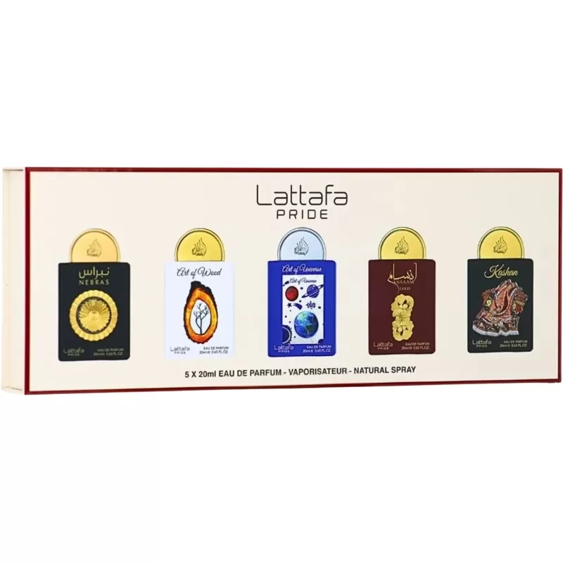 Kit Perfumes Miniatura Lattafa Pride N°3 EDP Unisex - 5x20mL
