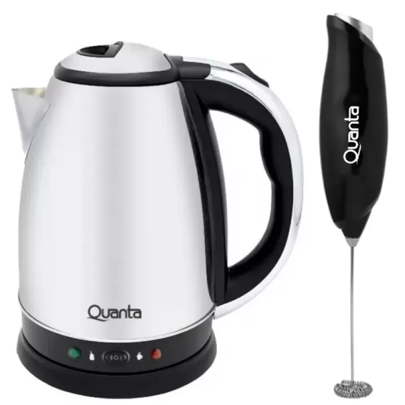 Kit Quanta Hervidora Eléctrica QTC850 1500W 2L 220V + Mixer Mini One QTMP030