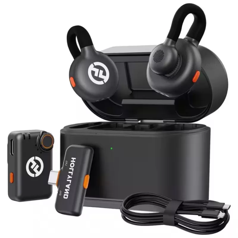 Micrófono Wireless Hollyland Lark M2S Combo USB-C / Cable USB-C a Lightning / Cámera RX - Space Gray