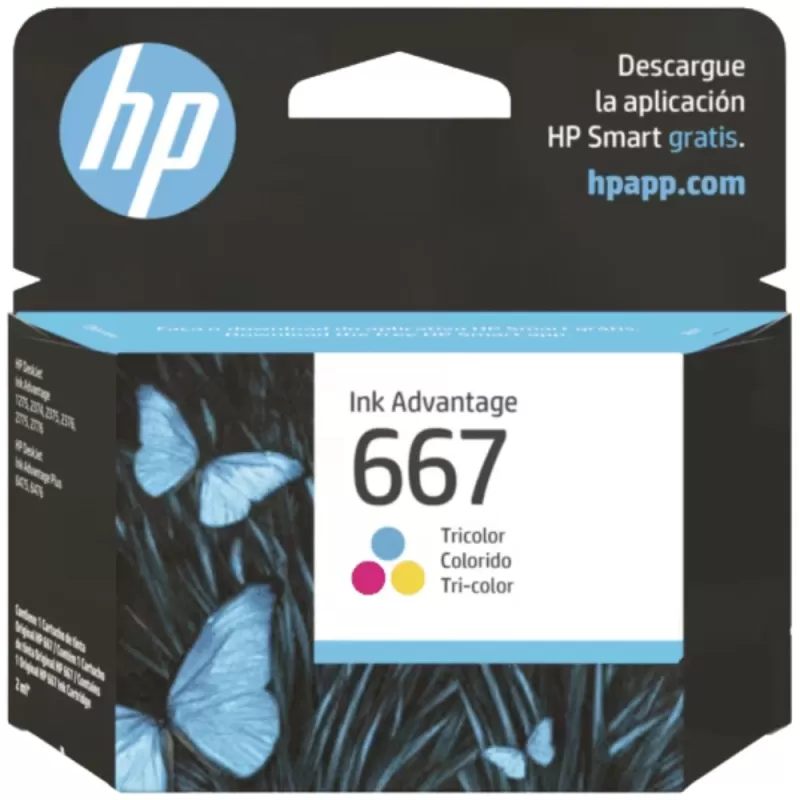 Cartucho de Tinta HP Ink Advantage 667 3YM78AL - Colorido