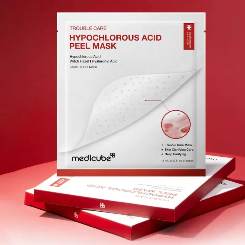 Mascarilla Facial Medicube Hypochlorous Acid Peel 13mL (3 Sheets)