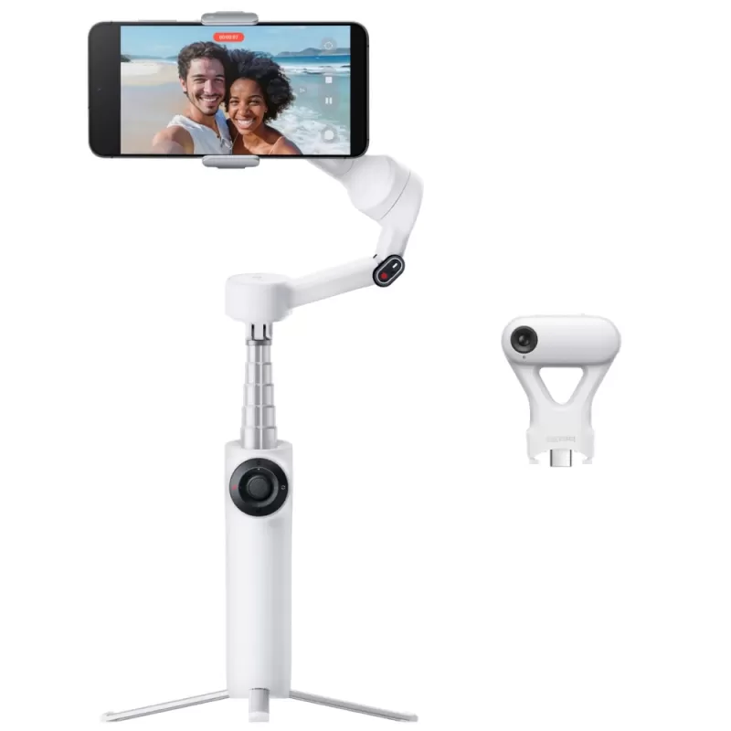 Estabilizador Insta360 Flow 2 AI Tracker Kit - Summit White (FLOW2LITE10)