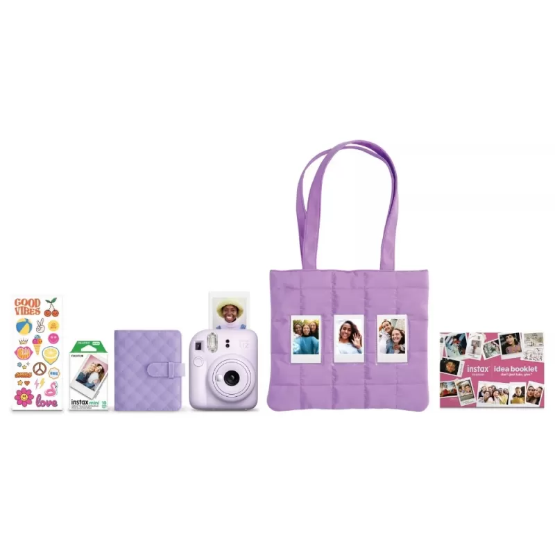 Cámara Instantánea Fujifilm Instax Mini 12 Holiday Bundle 2025 - Lilac Purple