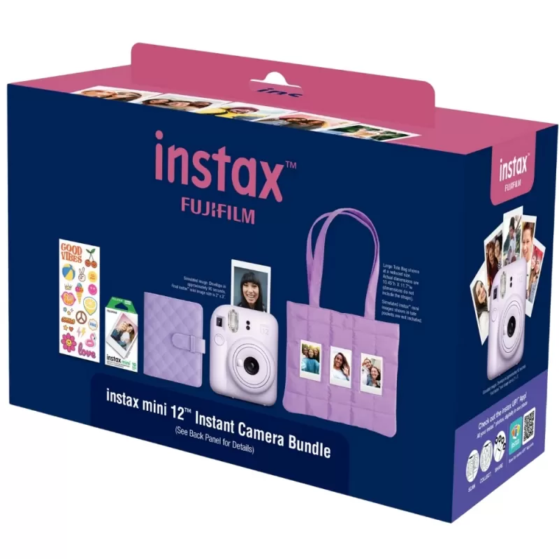 Cámara Instantánea Fujifilm Instax Mini 12 Holiday Bundle 2025 - Lilac Purple