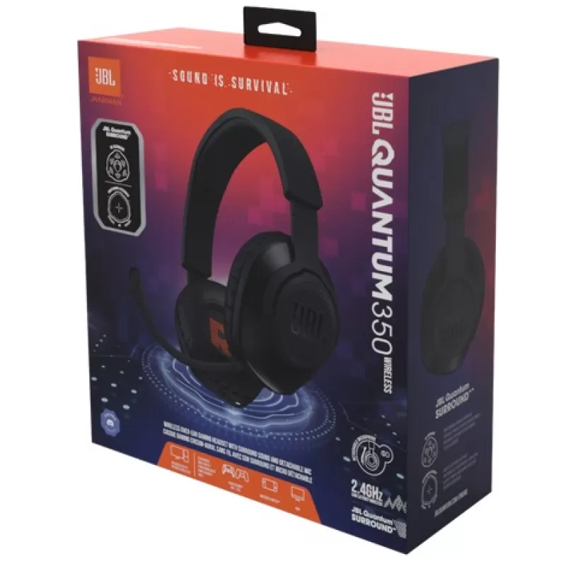 Auricular Gaming JBL Quantum 350 Wireless - Black 