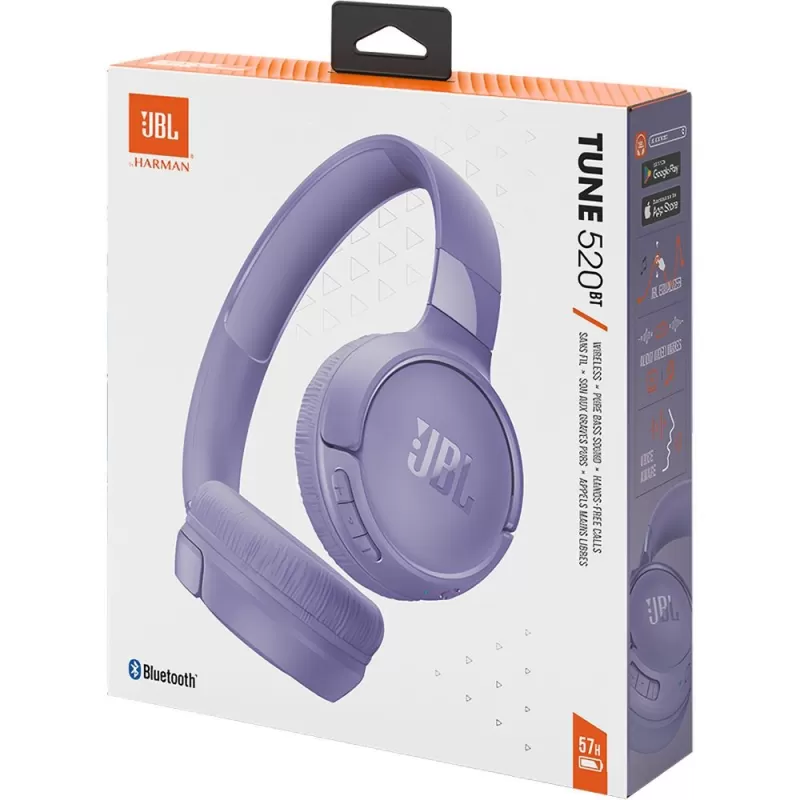Auricular JBL Tune 520BT Bluetooth - Purple
