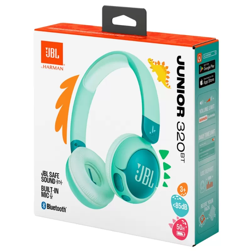 Auricular JBL Junior 320BT Kids Bluetooth - Green