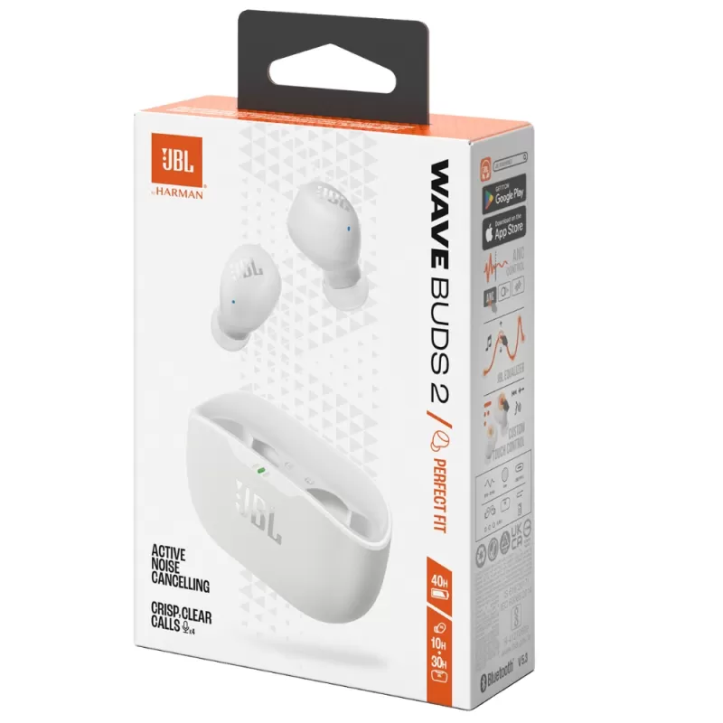 Auricular JBL Wave Buds 2 Bluetooth - White