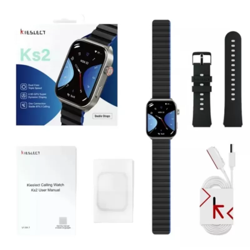 Reloj Smart Kieslect Calling Watch Ks2 with Alexa - Midnight Blue