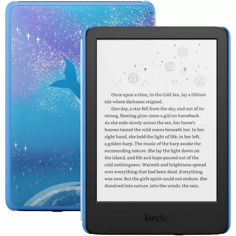 E-Book Amazon Kindle Kids (16GB) 6" 2024 - Space Whale