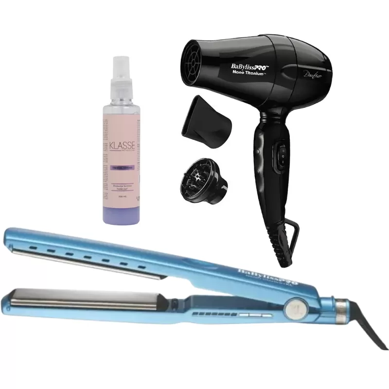 Kit BaBylissPro Nano Titanium Alisador BNT9091TXLU...