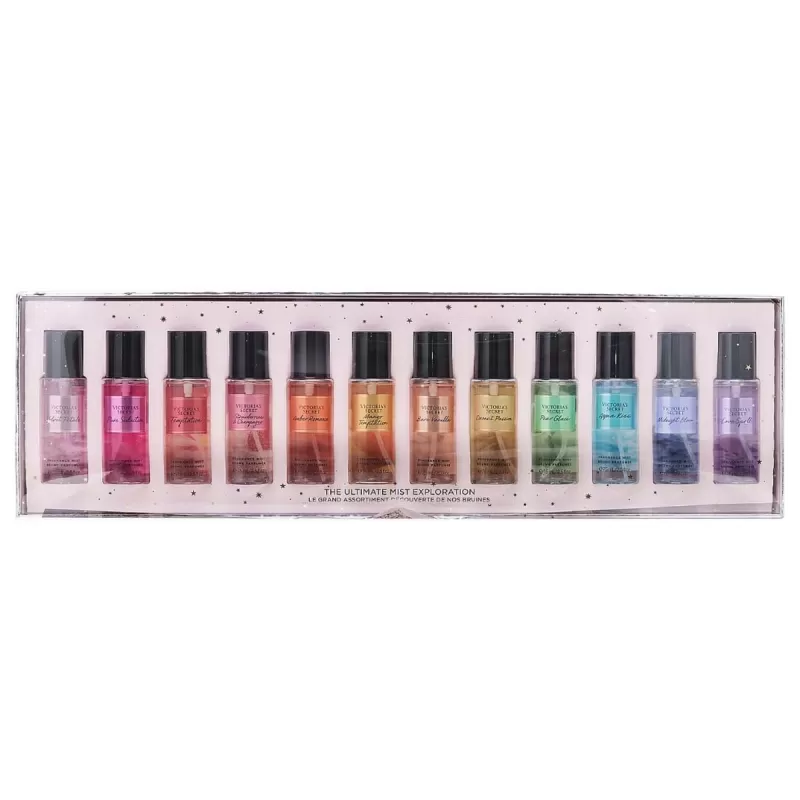 Kit Victoria's Secret Body Mist 75mL (12 Unidades)