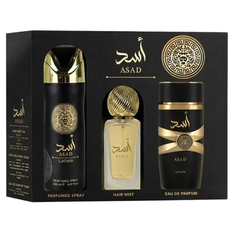 Perfume Lattafa Asad EDP 100mL + Hair Mist 50mL + ...