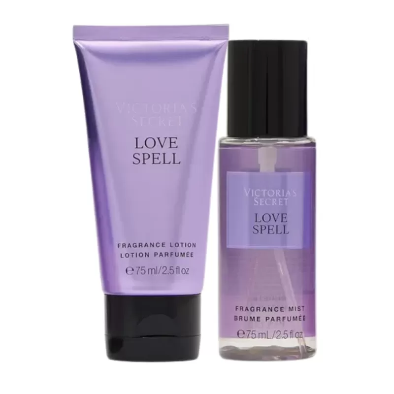 Kit Victoria's Secret Love Spell Body Lotion 75mL + Body Mist 75mL