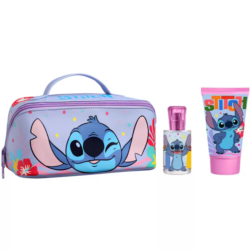 Kit Perfume Infantil Disney Stitch EDT Unisex 50mL + Shower Gel 100mL + Neceser - Unisex
