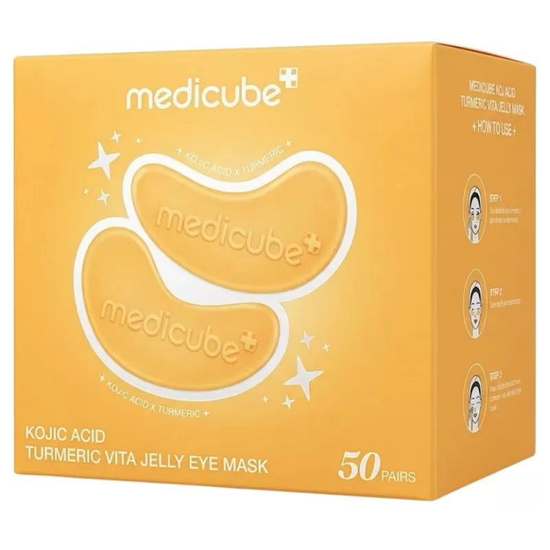 Mascarilla de Hidrogel para Contorno de Ojos Medicube Kojic Acid Turmeric Vita Jelly (50 Sheets)
