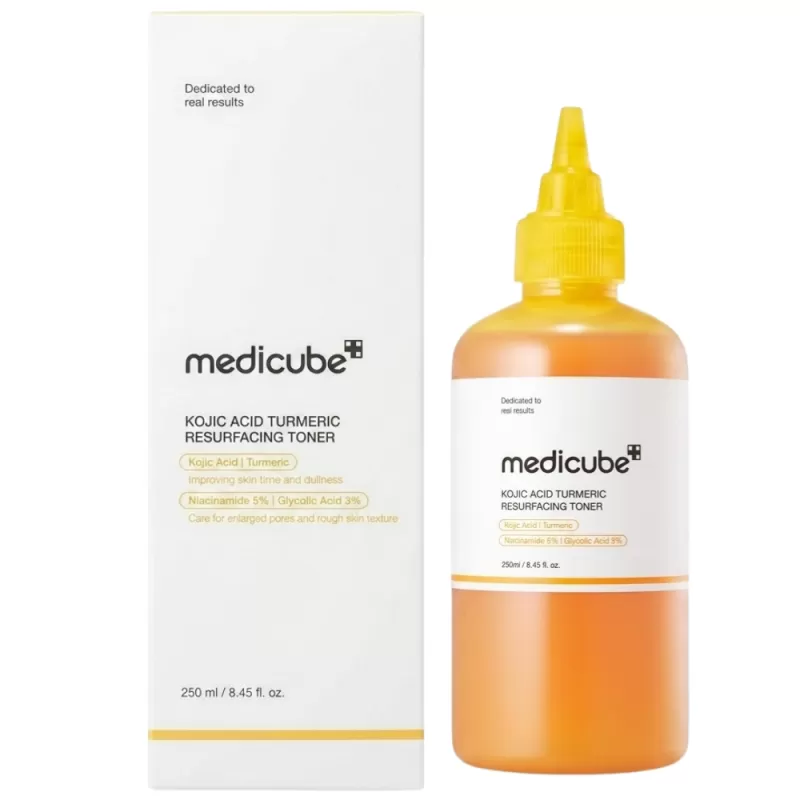 Tonico Facial Medicube Kojic Acid Turmeric Resurfacing 5% Niacinamida 3% Glycolic Acid - 250mL