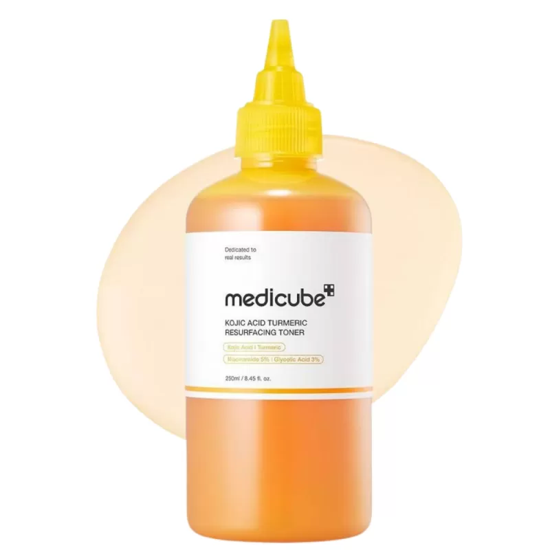 Tonico Facial Medicube Kojic Acid Turmeric Resurfacing 5% Niacinamida 3% Glycolic Acid - 250mL