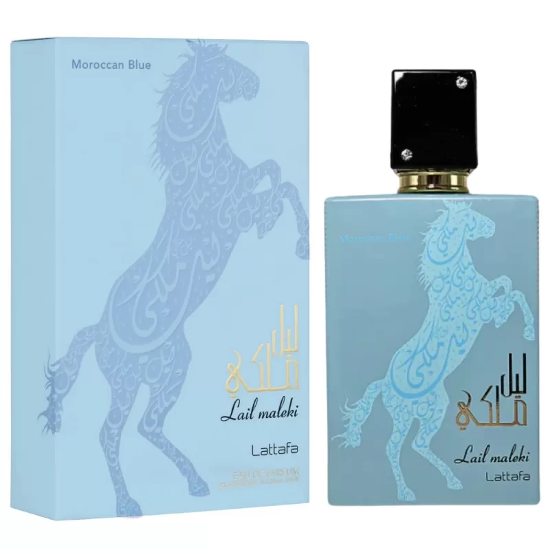 Perfume lattafa Lail Maleki Moroccan Blue EDP Masculino - 100mL