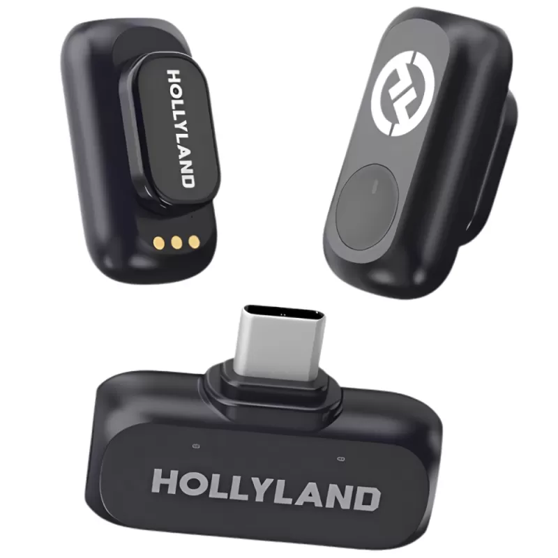 Micrófono Wireless Hollyland Lark A1 Mini Duo USB-C Space Gray