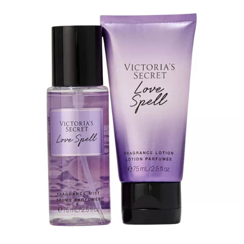 Kit Victoria's Secret Love Spell Body Splash 75mL + Body Lotion 75mL