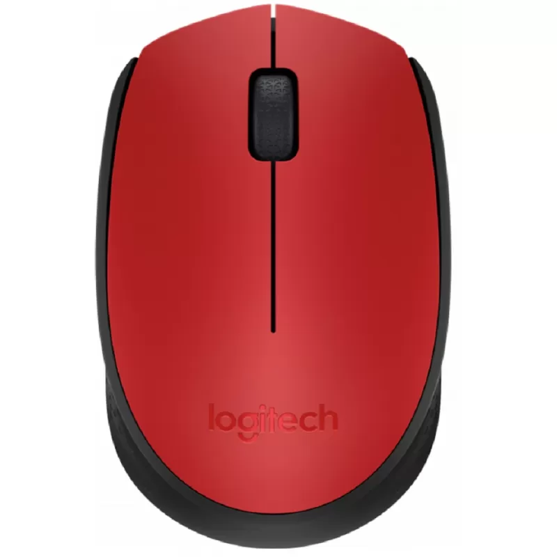 Mouse Wireless Logitech M170 - Red/Black