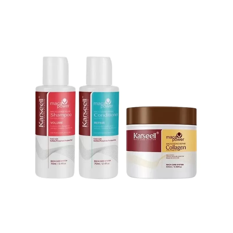 Kit Karseell Mascarilla Capilar 100mL + Shampoo 70mL + Acondicionador 70mL