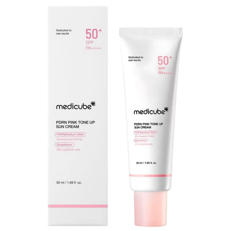 Protector Solar Facial Medicube PDRN Pink Tone Up ...