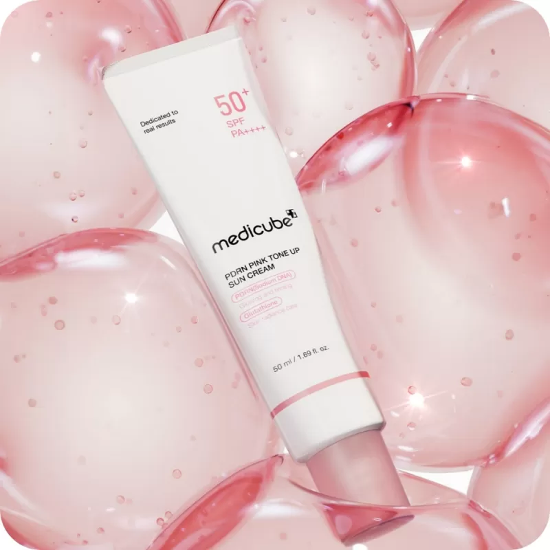 Protector Solar Facial Medicube PDRN Pink Tone Up 50+ SPF PA++++ - 50mL