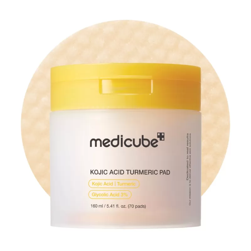 Almohadilla Facial Medicube Kojic Acid Turmeric - 70 Pads