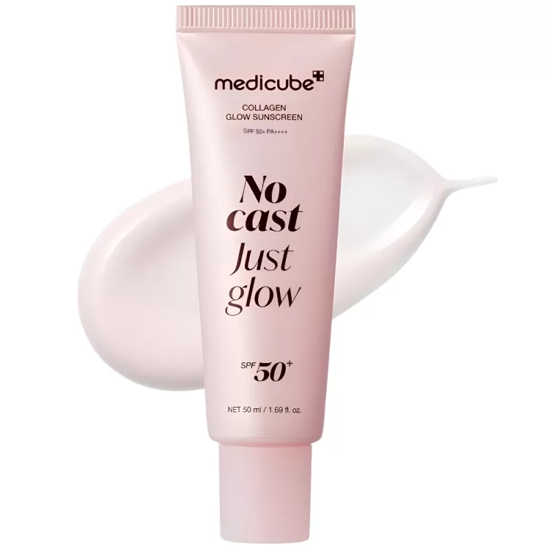Protector Solar Facial Medicube Collagen No Cast Just Glow SPF 50+ PA++++ - 50mL