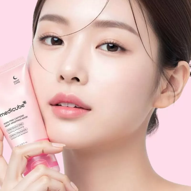 Mascarilla Facial Nocturna Medicube PDRN Pink Cafeeine  - 75mL