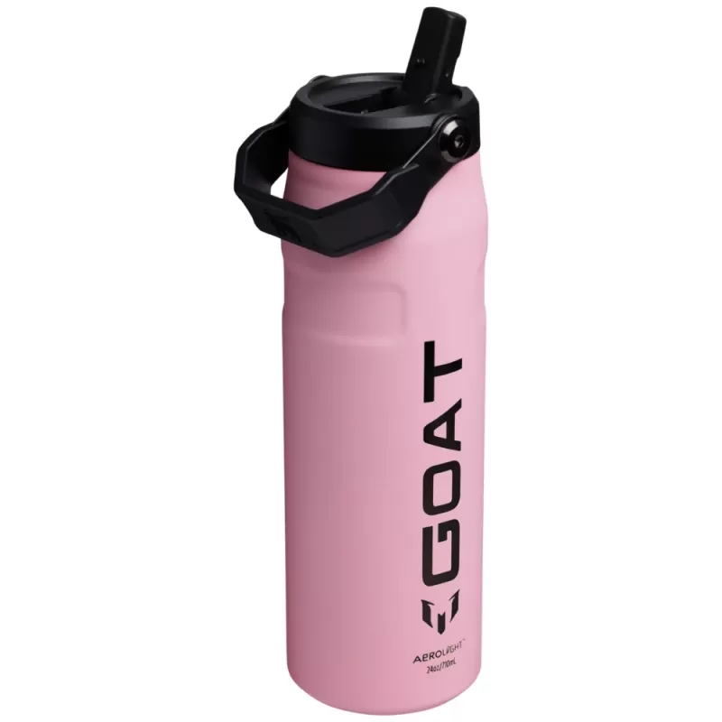 Termo Stanley × Messi Goat The Aerolight IceFlow Bottle Flip Straw 2.0 710mL - Pink