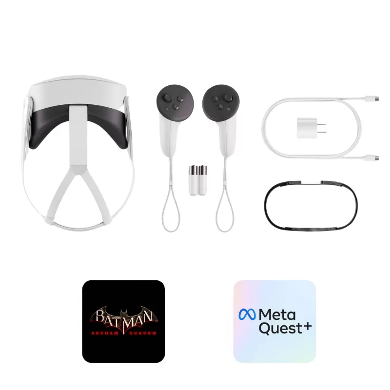 Lente de Realidad Virtual Meta Quest 3S 128GB - White + Batman: Arkham Shadow