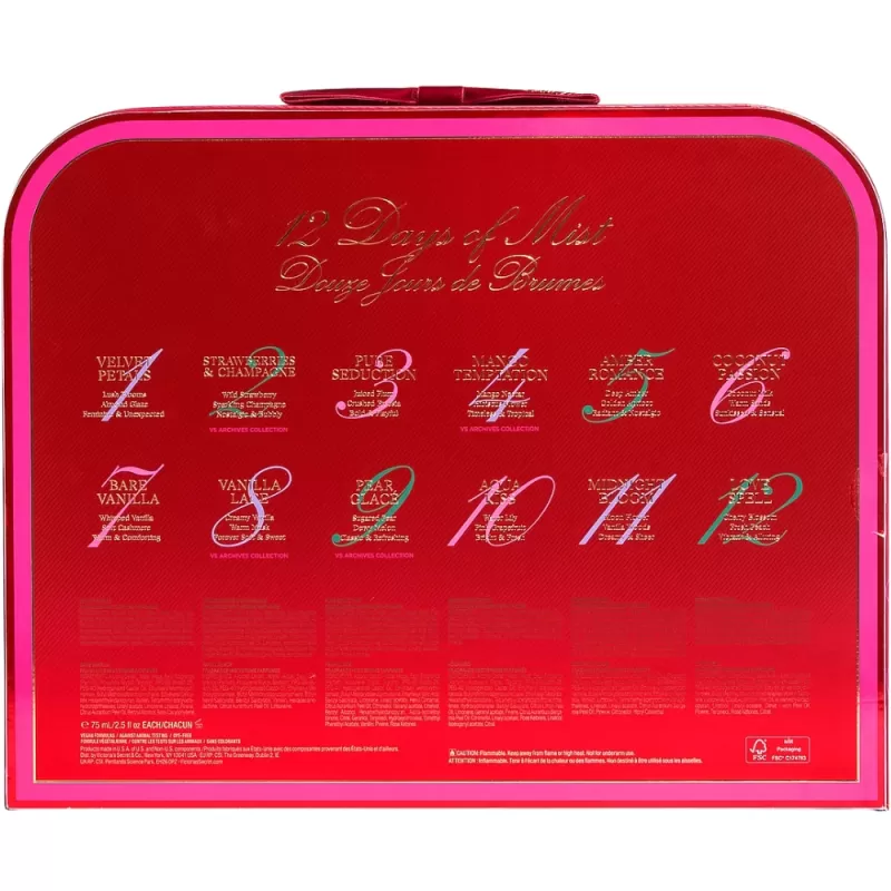 Kit Victoria's Secret 12 Days of Mist 75mL (12 Unidades)