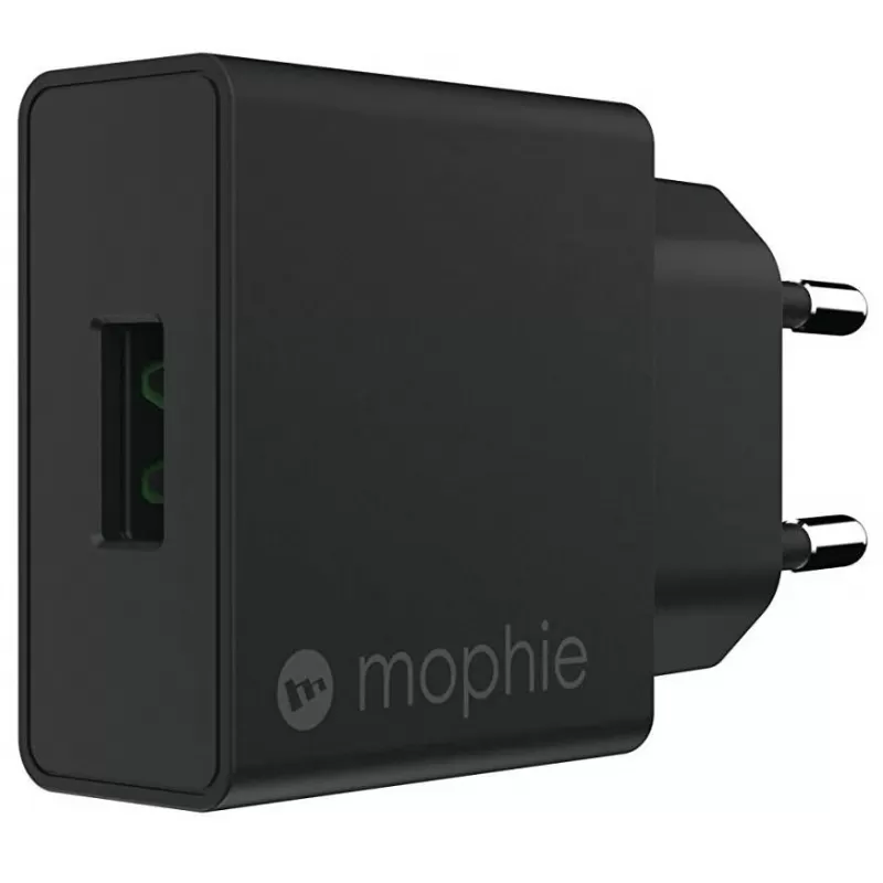 Cargador de Pared Mophie USB-A Wall Adapter 18W - Negro