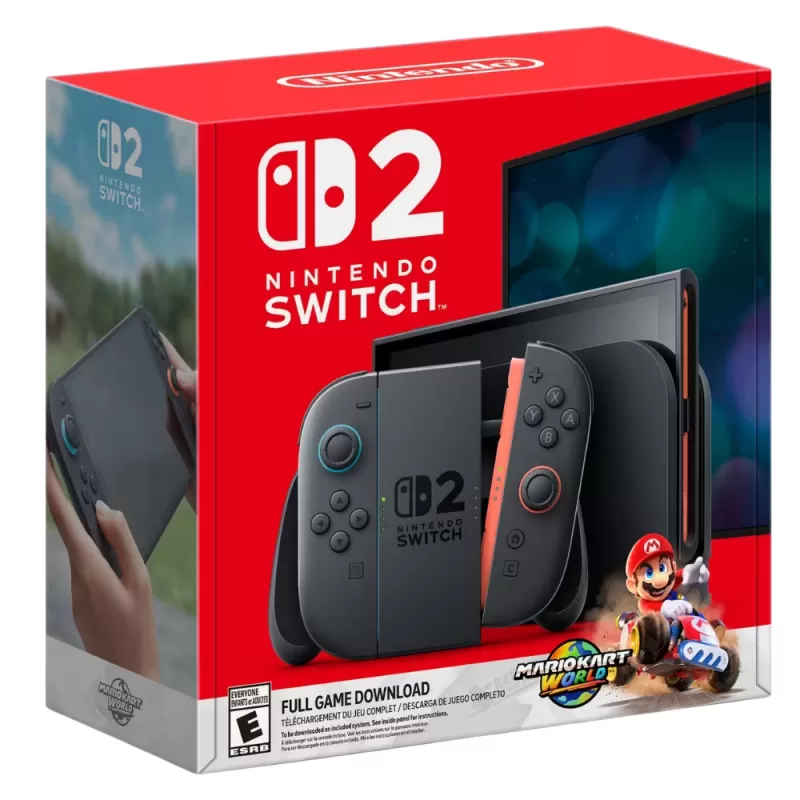 Consola Nintendo Switch 2 256GB Gray + Mario Kart World (Caja Fea)
