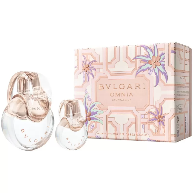 Kit Perfume Bvlgari Omnia Crystalline EDT Femenino - 100mL & 15mL