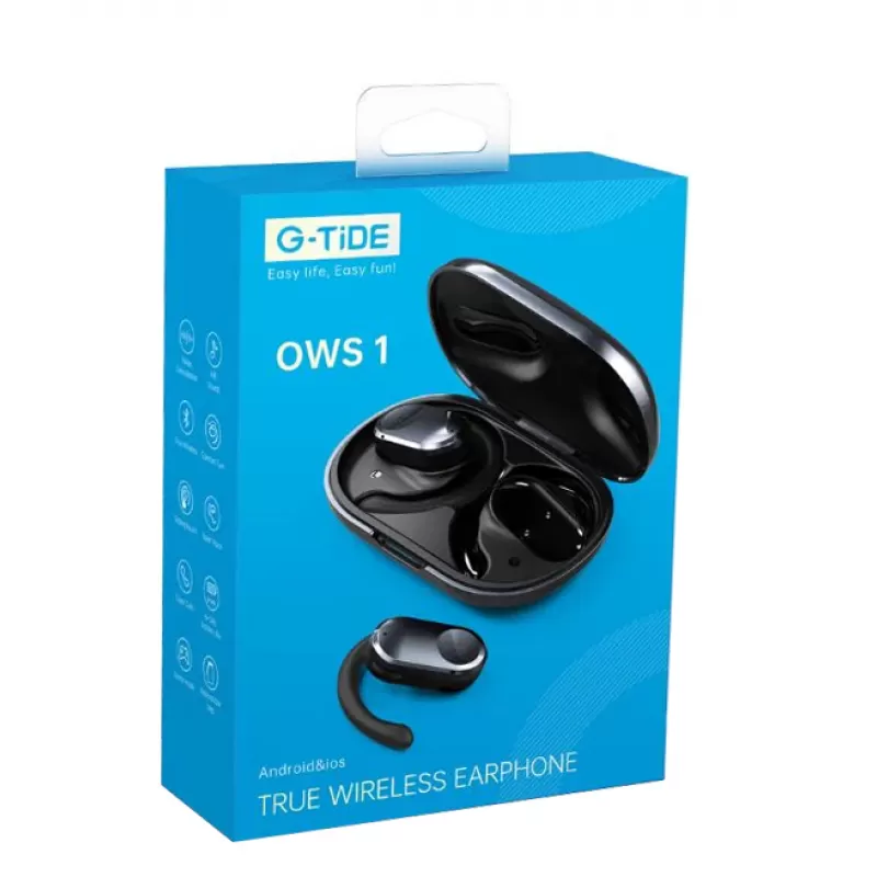 Auricular G-Tide OWS 1 Bluetooth ENC - Black/Orange