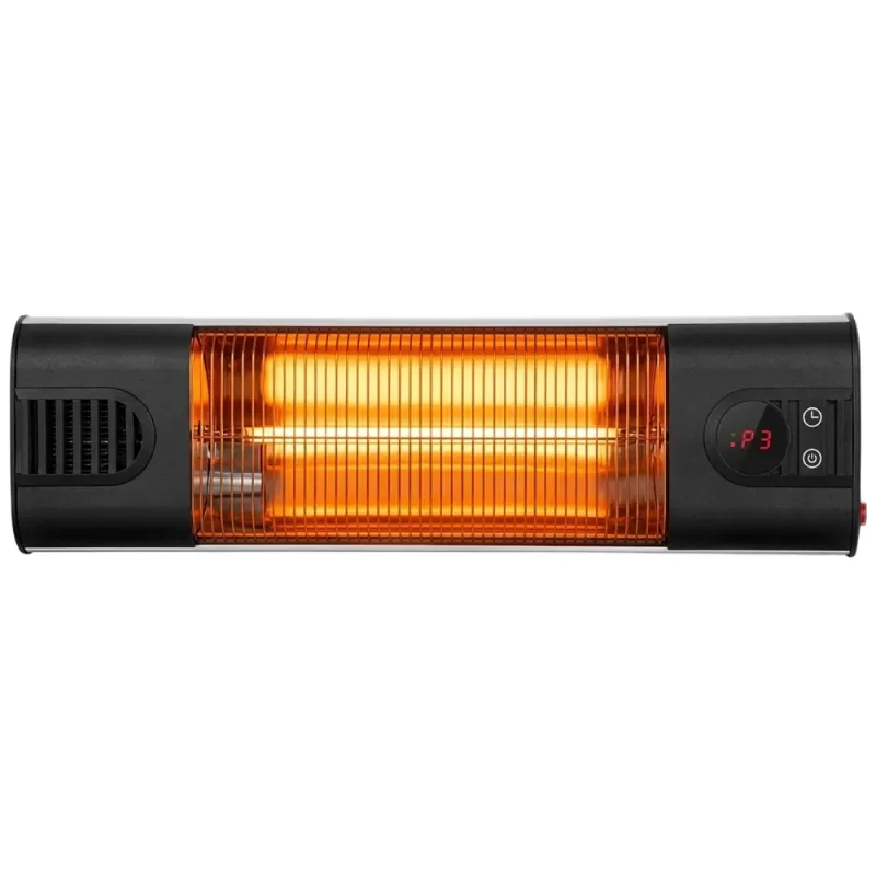 Estufa Eléctrica Infrarroja Pamapic PH-SLBG 1500W 110V - Black
