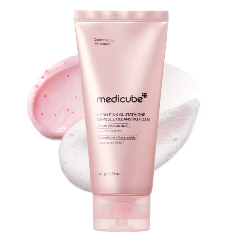 Limpiador Facial Medicube PDRN Pink Glutathione Capsule Cleansing Foam - 120g