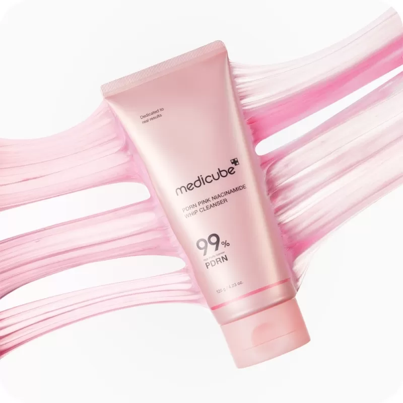 Limpiador Facial Medicube 99% PDRN Pink Niacinamida Whip - 120mL