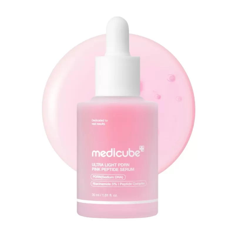 Sérum Facial Medicube Ultra Light PDRN Pink Peptide 3% Niacinamida - 30mL