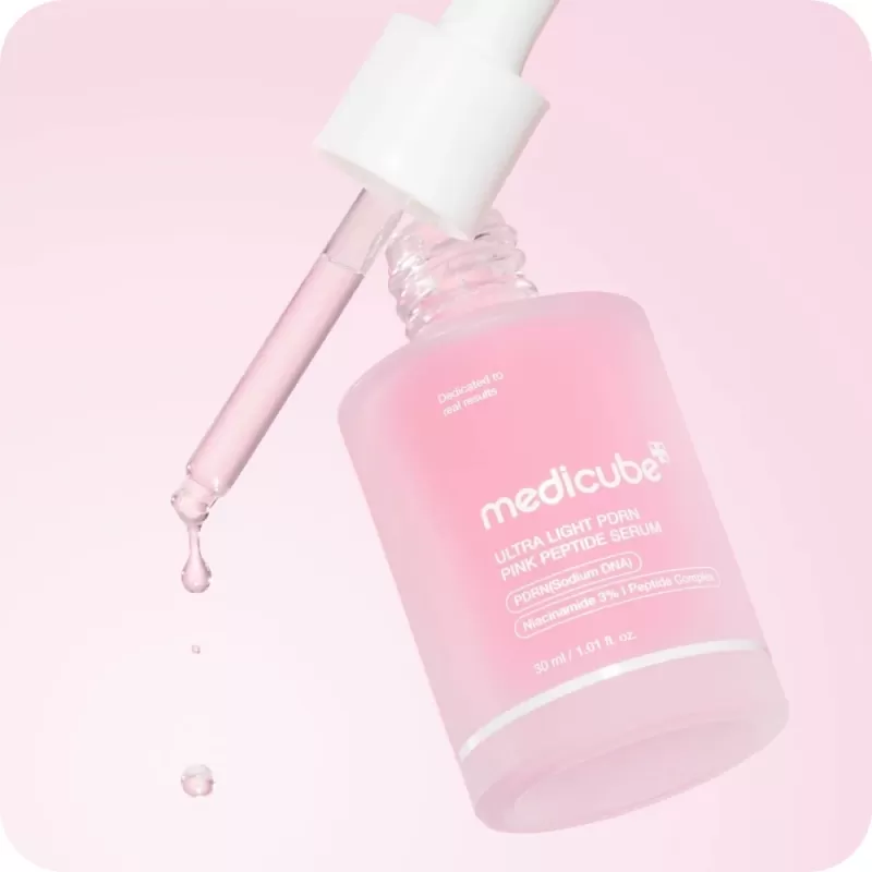 Sérum Facial Medicube Ultra Light PDRN Pink Peptide 3% Niacinamida - 30mL