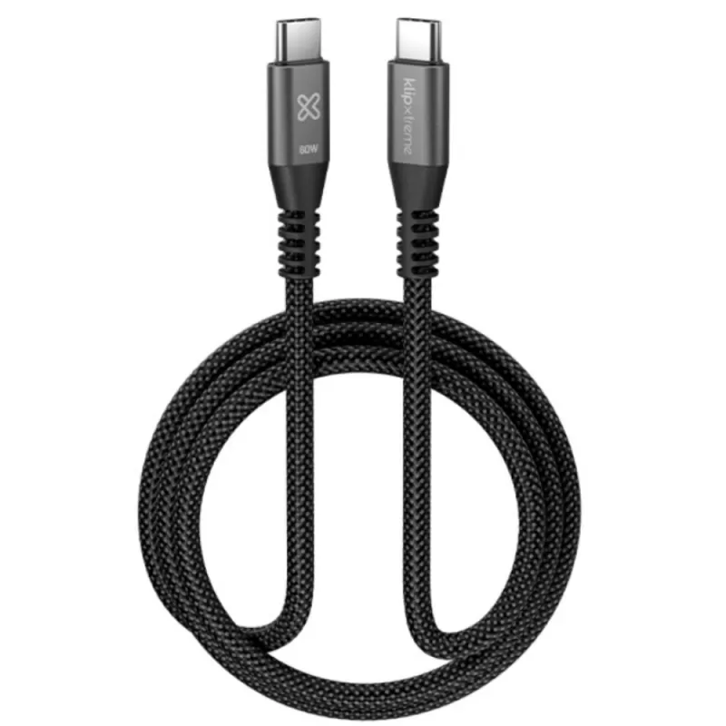 Cable USB-C Klipxtreme PowerGo 250 KAC-250-3FT 60W (1m) - Black