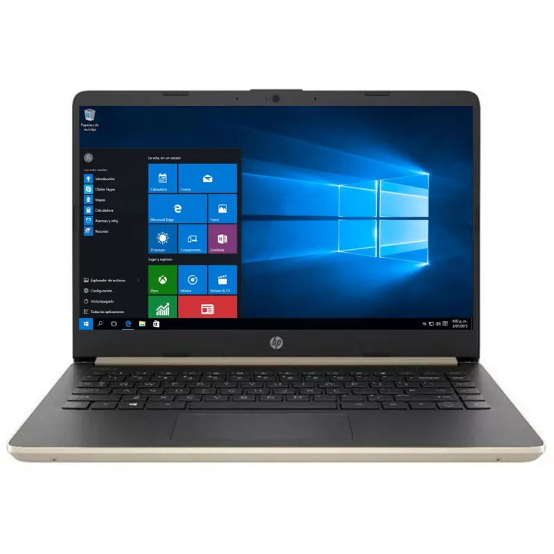 Notebook HP 14-DQ1038WM de 14 com Intel I3-1005G1/4GB RAM/128GB SSD/W10 - Dorado