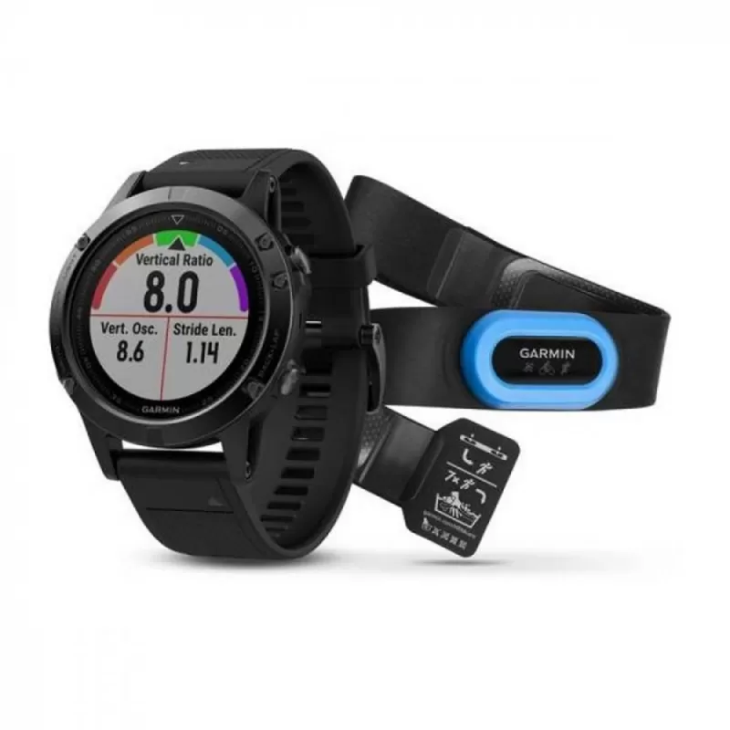 Reloj GPS Garmin Fenix 5 Sapphire Performer Bundle Negro
