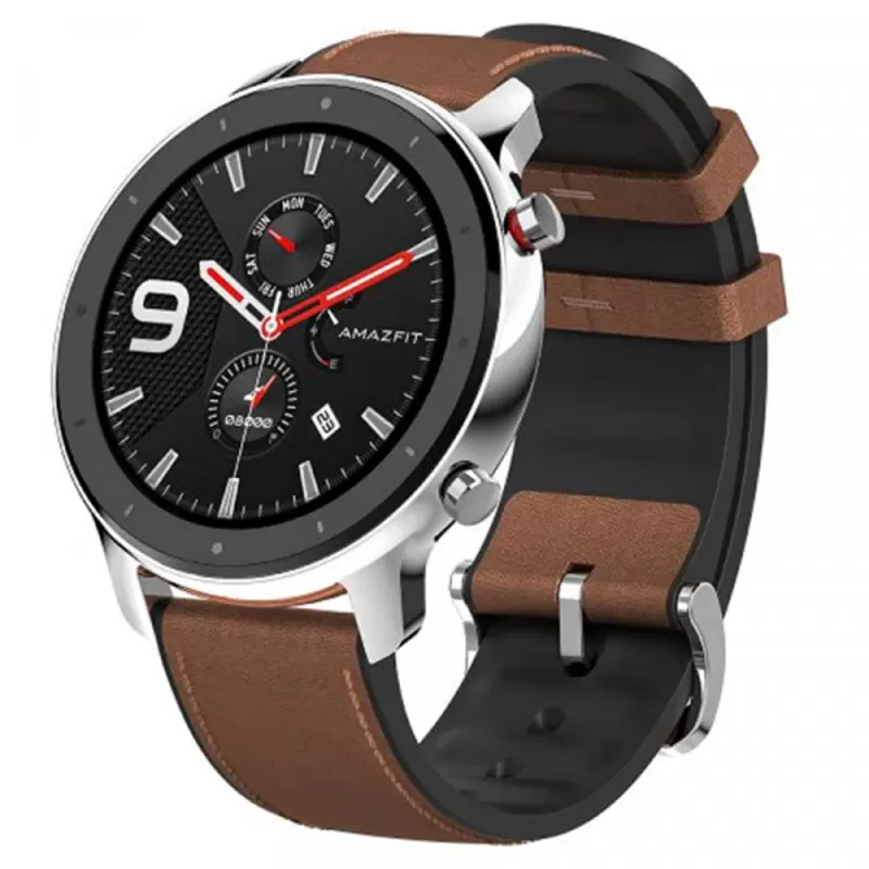 Reloj Smart Amazfit GTR A1902 47mm Stainless Steel Plata/Marrón